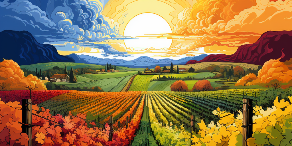 a vineyard